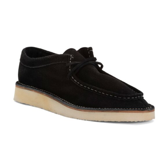 NEW BEEK Made In Mexico Suede Towhee Wedges in Charcoal for womens 825 8m4 - Picture 2 of 5